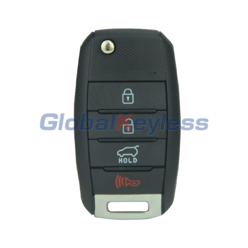 FCC NYODD4TX1306 Flip key shell KHY37 blade 4 button for 2014 2015 2016 Kia Sportage P/N 95430-3W350