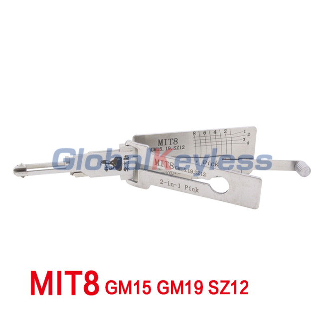 Lishi 2in1 Pick MIT8 GM15 GM19 SZ12