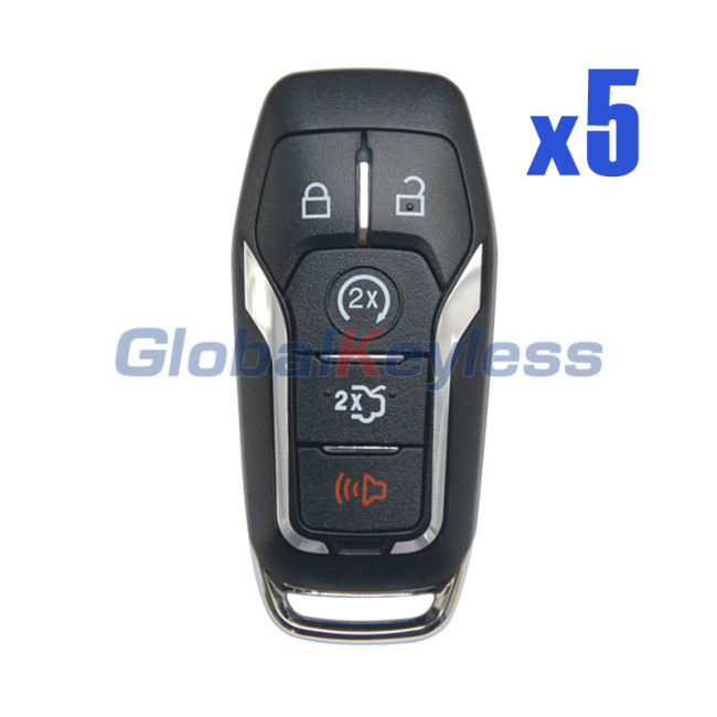 M3N-A2C31243300 smart key 5 button 902mhz for Ford Fusion 2013-2020 P/N 164-R7989 (Pack of 5)