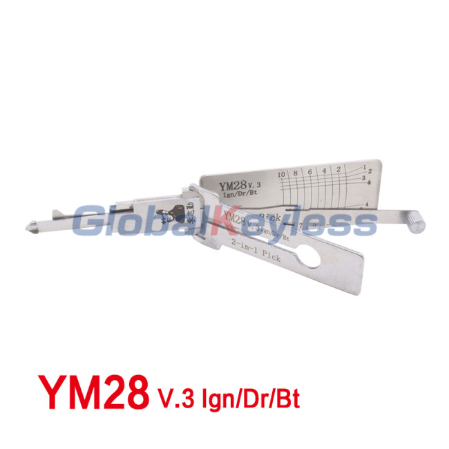Lishi 2in1 Pick YM28 V.3 Ign/Dr/Bt