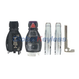 ( with battery holder)Smart Car Key Keyless Shell 3 button For Mercedes Benz 2001-2005
