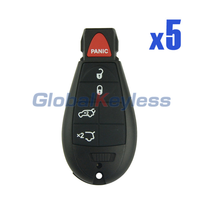 IYZ-C01C Fobik key remote 5 button 434Mhz for Jeep Grand Cherokee (Pack of 5)