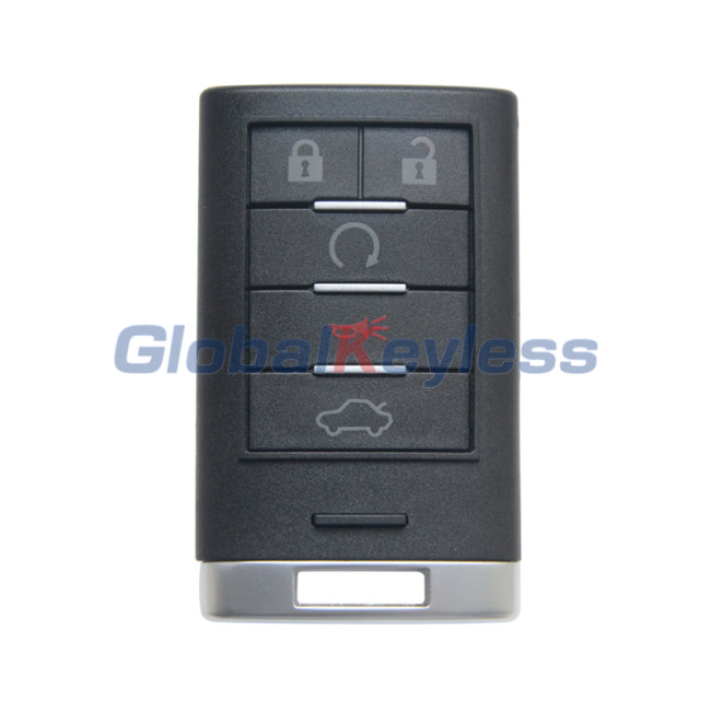 FCC M3N5WY7777A smart key shell 5 button for Cadillac CTS STS 2008 2009 2010 2011