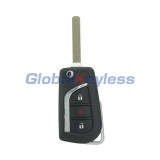 FCC HYQ12BFB Flip remote key shell 3 button TOY48 for Toyota Corolla Camry