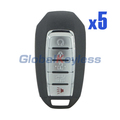 FCC KR5TXN1 smart key 434mhz 4A chip 5 button for 2020 Infiniti QX50  Continental PN:S180144707 285E3-5NY7A (Pack of 5)