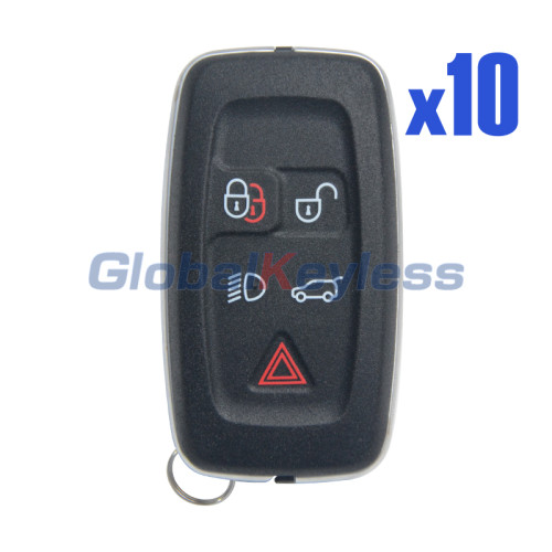 P/N AH22-15K601-AD smart key shell 5 button for Landrover Range Rover Sport LR4 2010-2012 FCC KOBJTF10A (Pack of 10)