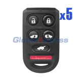 FCC OUCG8D-399H-A Remote key fob 6 button 313.8MHz for Honda Odyssey 2005-2010 (Pack of 5)