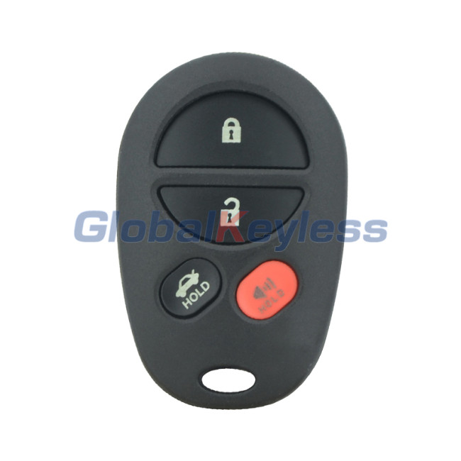 FCC GQ43VT20T Remote fob shell 4 button for Toyota Avalon Solara 2006 2007