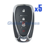 FCC HYQ4EA 433mhz Smart key ID46 chip 4 button for 2017 Chevrolet Camaro Malibu (Pack of 5)