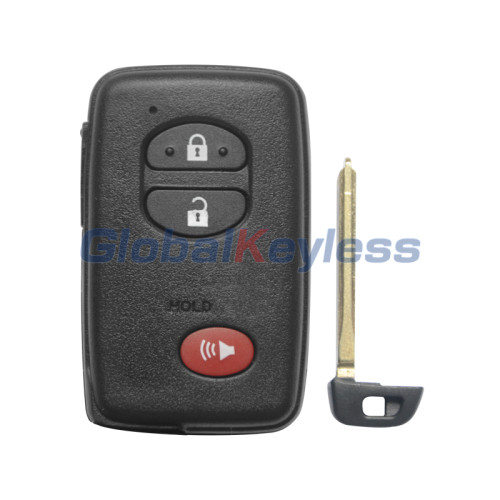 FCC HYQ14ACX smart key 315mhz 3 button 4D chip for 2009-2017 Toyota Prius 4Runner Venza PN 89904-47230 (GNE Board 271451-5290) (Pack of 5)
