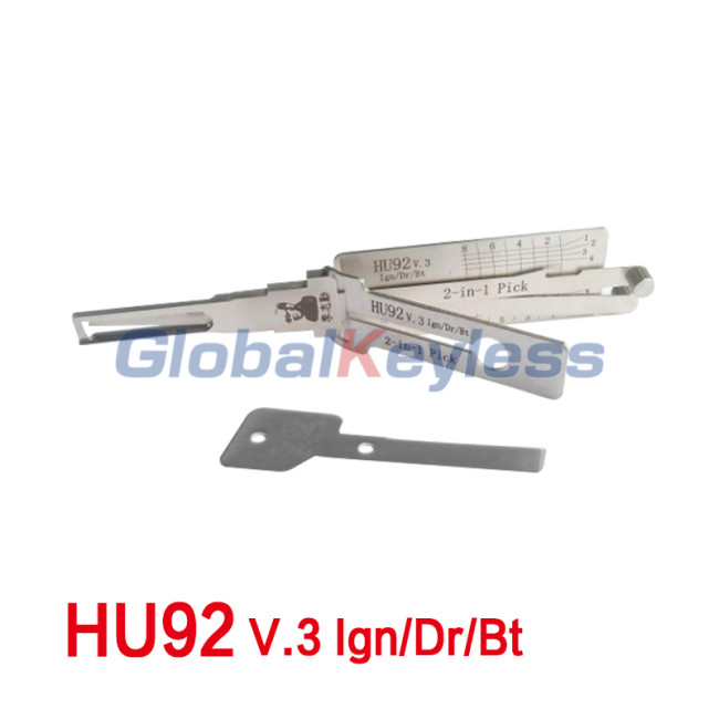 Lishi 2in1 Decoder HU92 v.3 Ign/Dr/Bt
