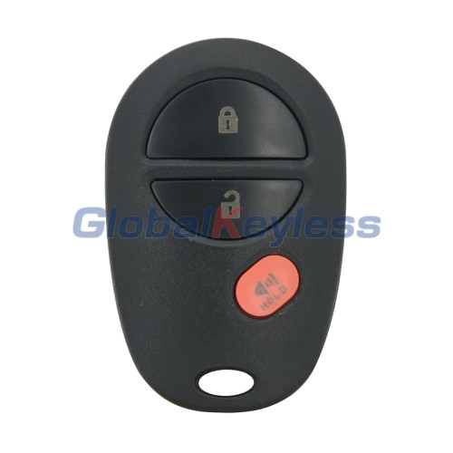 FCC GQ43VT20T Remote fob shell 3 button for Toyota Sequoia 2010 2011 PN 89742-AE010