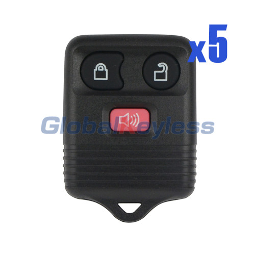 FCC CWTWB1U331/CWTWB1U345 Remote fob 3 button 315Mhz for Ford Edge Escape Explorer (Pack of 5)
