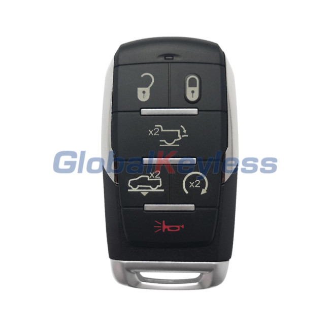 FCC OHT-4882056 Smart key 433.9mhz 4A chip 6 button for 2019 2020 2021 Dodge Ram 1500 PN 68291692AD