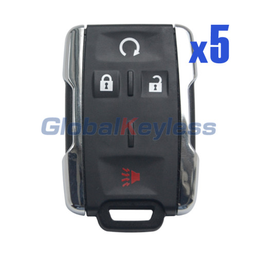 FCC M3N-32337100 remote fob key 4 button 315mhz for Chevrolet Tahoe SILVERADO 1500 2500 3500HD  PN 13577770 (Pack of 5)