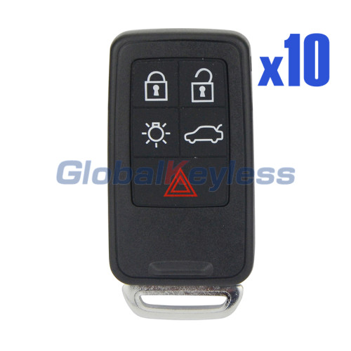 Smart key shell 6 button for Volvo XC70 V70 XC60 S80 S60 2008-2011 (Pack of 10)