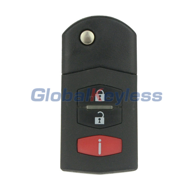 FCC BGBX1T478SKE125-01 Flip key shell 3 button for Mazda 2 5 CX-7 CX-9 2006-2015