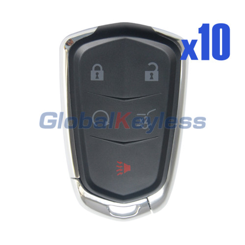 FCC HYQ2EB smart key shell 5 button for Cadillac XT5 XTS 2017-2019 (Pack of 10)