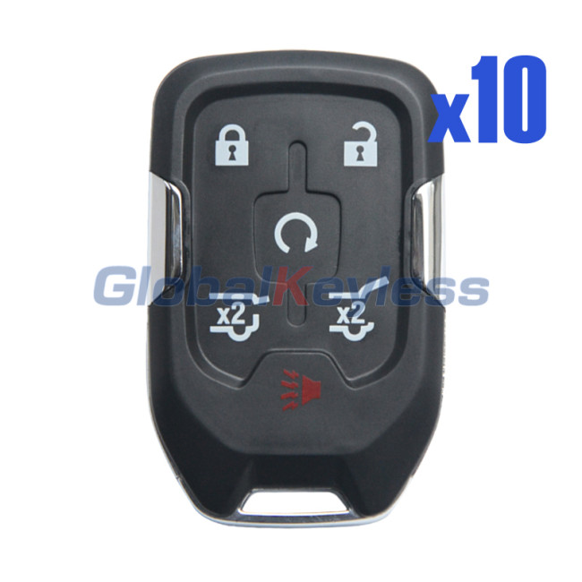 FCC HYQ1AA Smart key shell 6 button for GMC Yukon XL Chevrolet Suburban Tahoe 2015-2019 (Pack of 10)