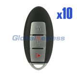 FCC CWTWBU729  Smart key shell 3 button for Nissan  (Pack of 10)