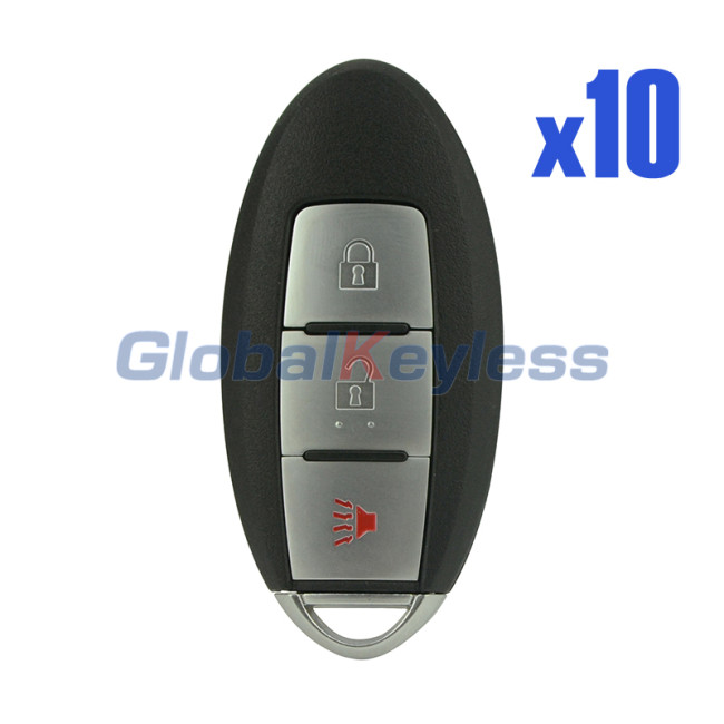 FCC CWTWBU729  Smart key shell 3 button for Nissan  (Pack of 10)
