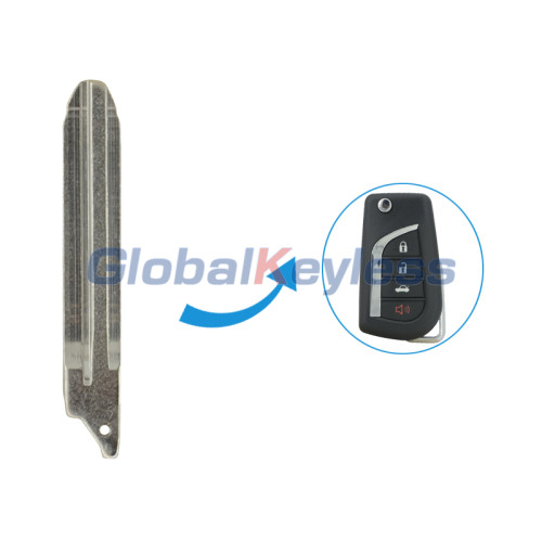 Replacement Flip Floding Remote Key Blade Toy43 blade For Toyota Corolla 2012-2017