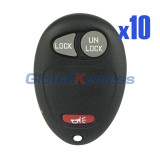 L2C0007T Remote fob shell 3 button for GM (Pack of 10)