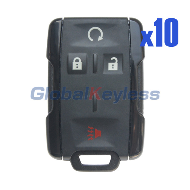 13577770 M3N-32337100 remote fob key shell 4 button for 2015 2016 Chevrolet Colorado Silverado 1500 2500 3500 (Pack of 10)
