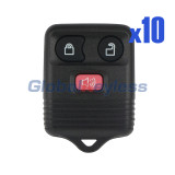FCC CWTWB1U331/CWTWB1U345 Remote fob shell 3 button for Ford Edge Escape Expedition Lincoln Navigator Mercury Montery 2002-2007 (Pack of 10)