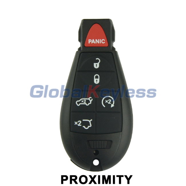 2009-2013 Jeep Grand Cherokee / 6 Button Fobik Key 434mhz / PN: 68051666AI / IYZ-C01C / Keyless Go Fobik
