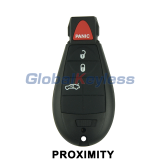2008-2014 Chrysler Dodge / 4 Button Fobik Key 434mhz / PN: 05026886AI / IYZ-C01C / Keyless Go Fobik