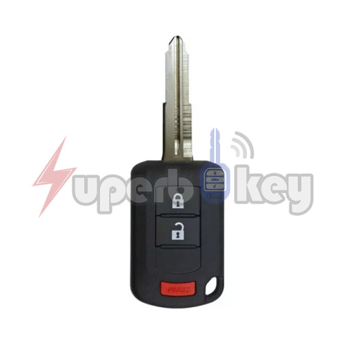 2015-2020 Mitsubishi Mirage/ Remote head key 3 button 315mhz/ PN: 6370B904/ FCC: OUCJ166N(ID46 chip)