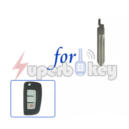 New Uncut Remote Flip Key Blade Blank Replacement For Nissan Rogue 2014 2015