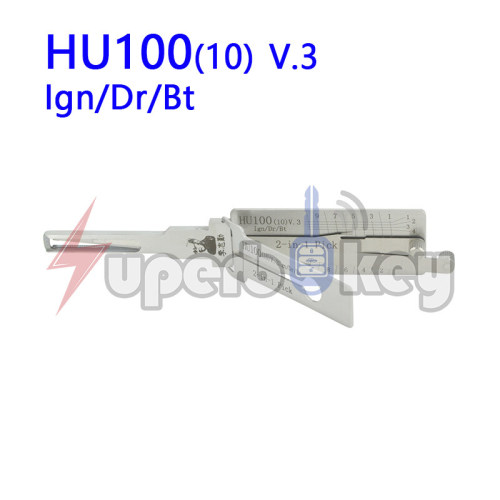 Lishi 2 in 1 Pick HU100(10) v.3 Ign/Dr/Bt