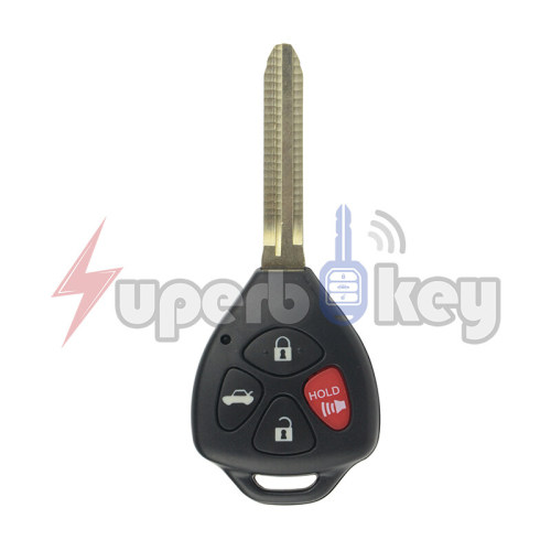2006-2011 Toyota Camry Corolla Remote Key 4 Button FCC HYQ12BBY GQ4-29T PN 89070-06231 89070-06650