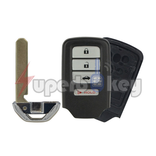2013-2015 Honda Accord Civic Fit/ Smart key shell 4 buttons/ ACJ932HK1210A