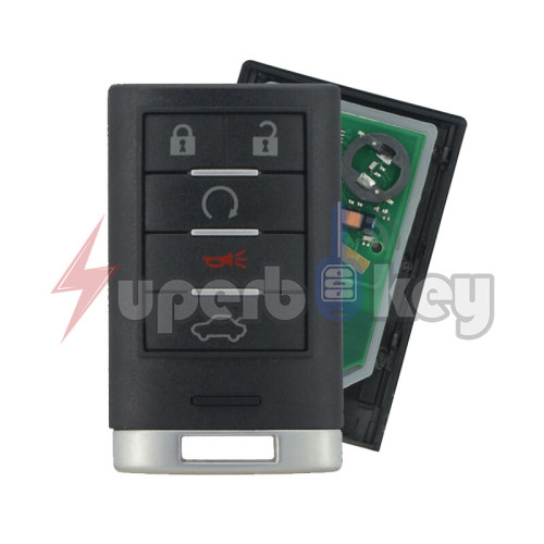 2008-2011 Cadillac CTS STS/ Smart key 5 button 315Mhz/ PN: 25943677/ M3N5WY7777A