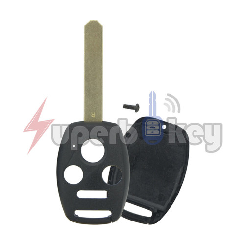 2004-2010 Honda Accord Civic Fit/ Remote head key shell 4 buttons(No chip room)