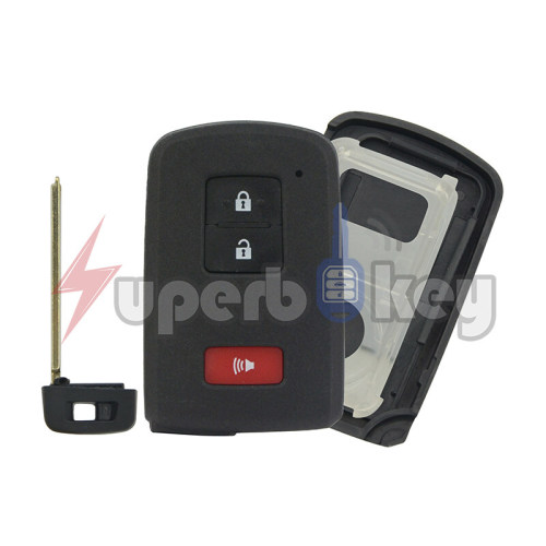 Toyota Land Cruiser Smart key shell 3 buttons/ PN: 89904-60D90