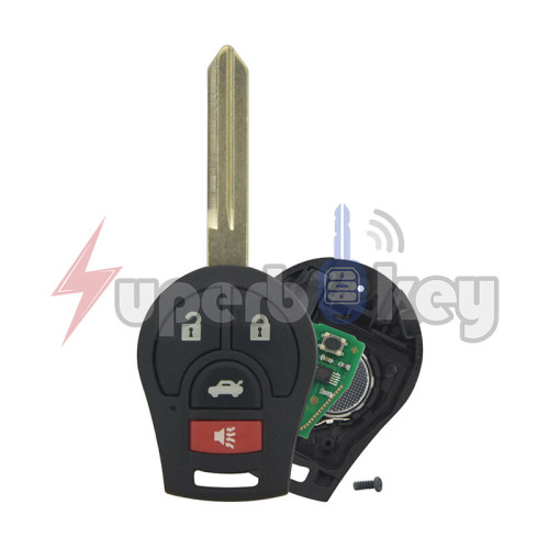 2008-2014 Nissan Rogue Versa/ Remote head key 4 buttons 315mhz/ CWTWB1U751(ID46 chip)