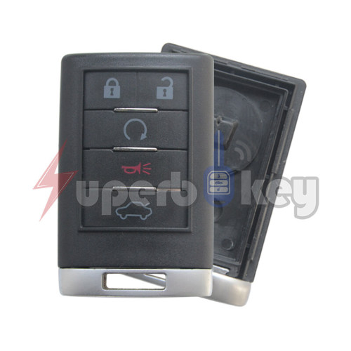 2010-2012 Cadillac CTS/ Smart key shell 5 button/ OUC6000066