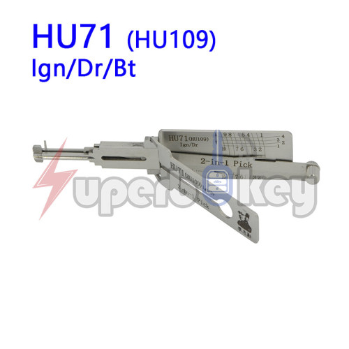 LISHI HU71(HU109) Ign/Dr 2 in 1 Auto Pick and Decoder