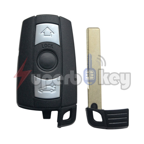 2008-2011 E39 E46 E53 BMW 328i 528i 550i/ Smart key shell 3 button/ KR55WK49127