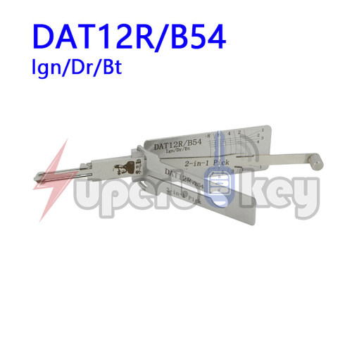 LISHI DAT12R/B54 Ign/Dr/Bt 2 in 1 Auto Pick and Decoder
