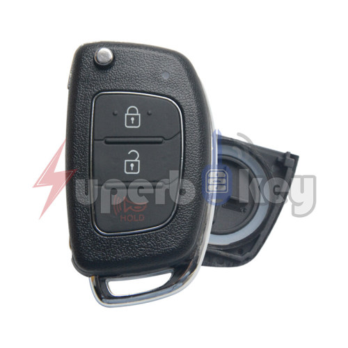 2009-2010 Hyundai Genesis Elantra Flip key shell 3 button