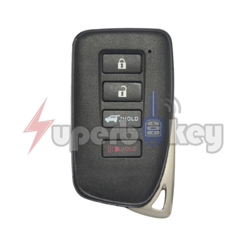 2016-2019 Lexus NX LX/ Smart key 315MHZ 4 button/ HYQ14FBA/ PN: 89904-78470(Board AG BOARD 2110)