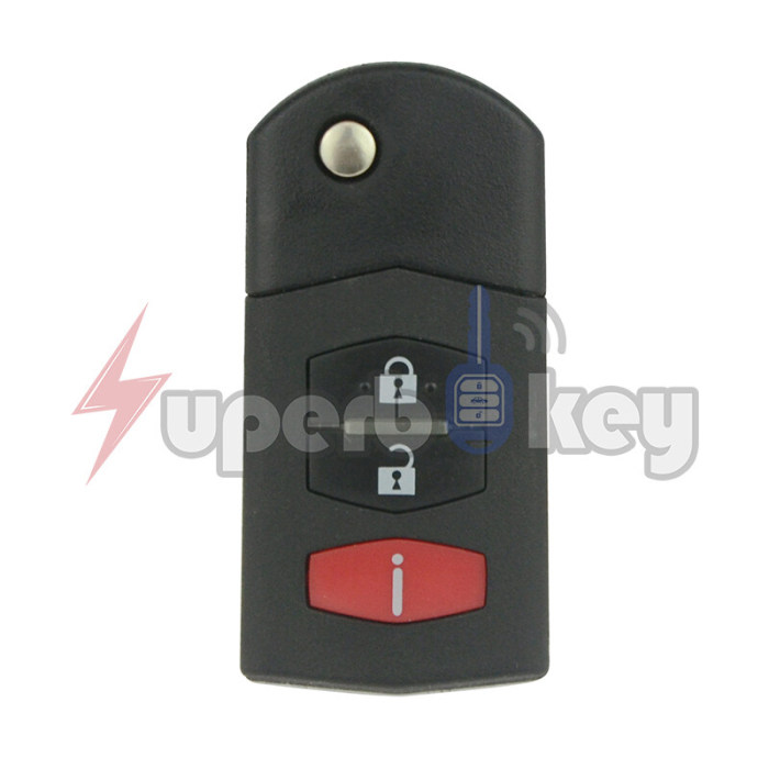 2005-2012 Mazda 6 Miata RX-8 CX-9 Flip Key 3 Button PN CC43-67-5RYC  FCC BGBX1T478SKE12501