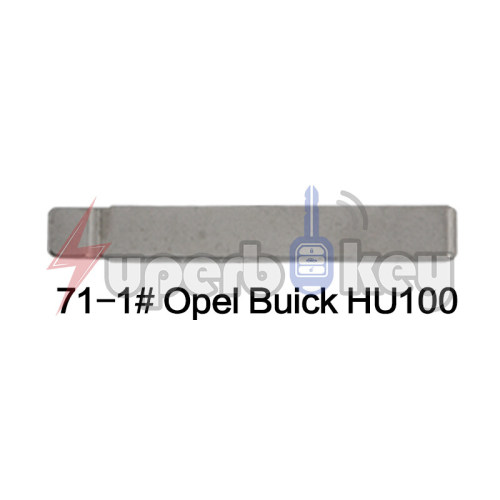 71-1# Opel Buick HU100 KEYDIY VVDI KEY BLADE