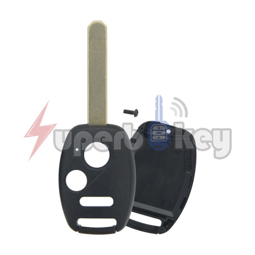 HON66/ Honda Accord Remote head key shell 3 buttons (with chip room)