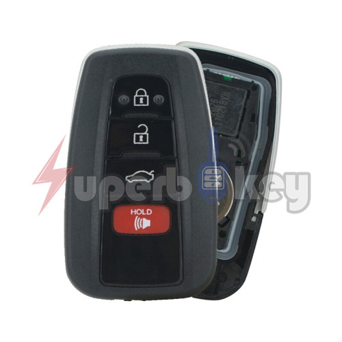 2019 Toyota Camry/ Smart Key 4 Button 315MHZ/ HYQ14FBC/ PN: 89904-06220(board 0351)(8A chip)